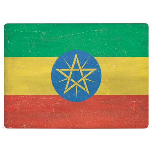 Ethiopia Flag Distressed Surface Laptop 3 13.5in Skin